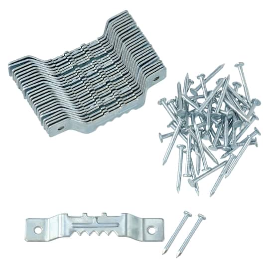 12 Packs: 25 ct. (300 total) Silver Small Sawtooth Hanger Value Pack by Studio Décor®